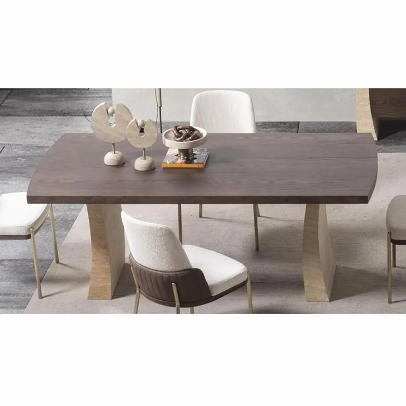Super-Preis Casa Padrino Luxury Dining Table Brown / Beige 208 cm - Hotel & Dining Room Furniture