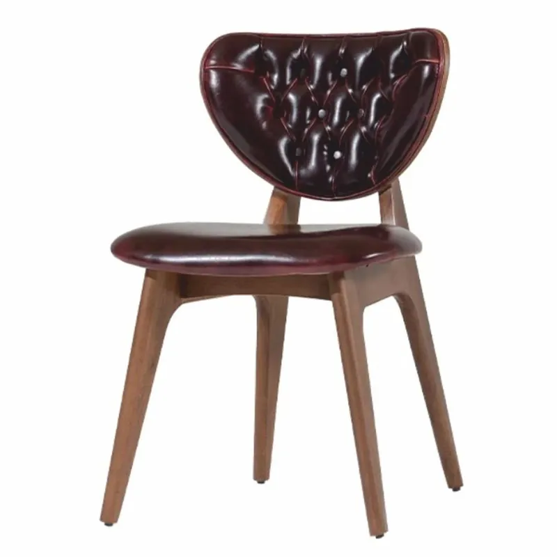 Ausverkauf Casa Padrino Luxury Leather Dining Room Chair Dark Wine Red / Brown - Genuine Leather Dining Room Furniture