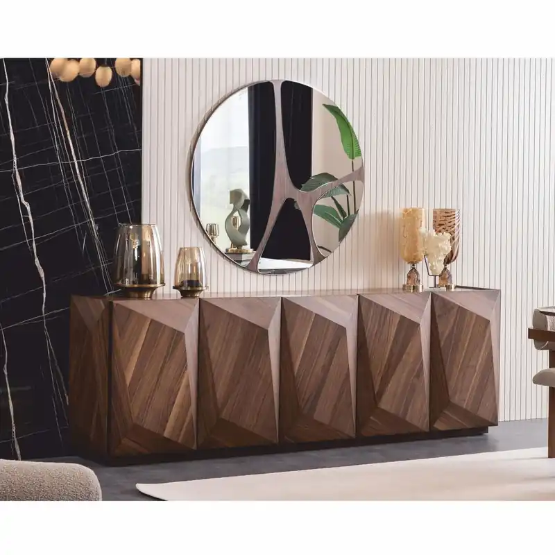 Casa Padrino luxury sideboard with mirror brown 237 cm - Luxury furniture Neue Kollektion