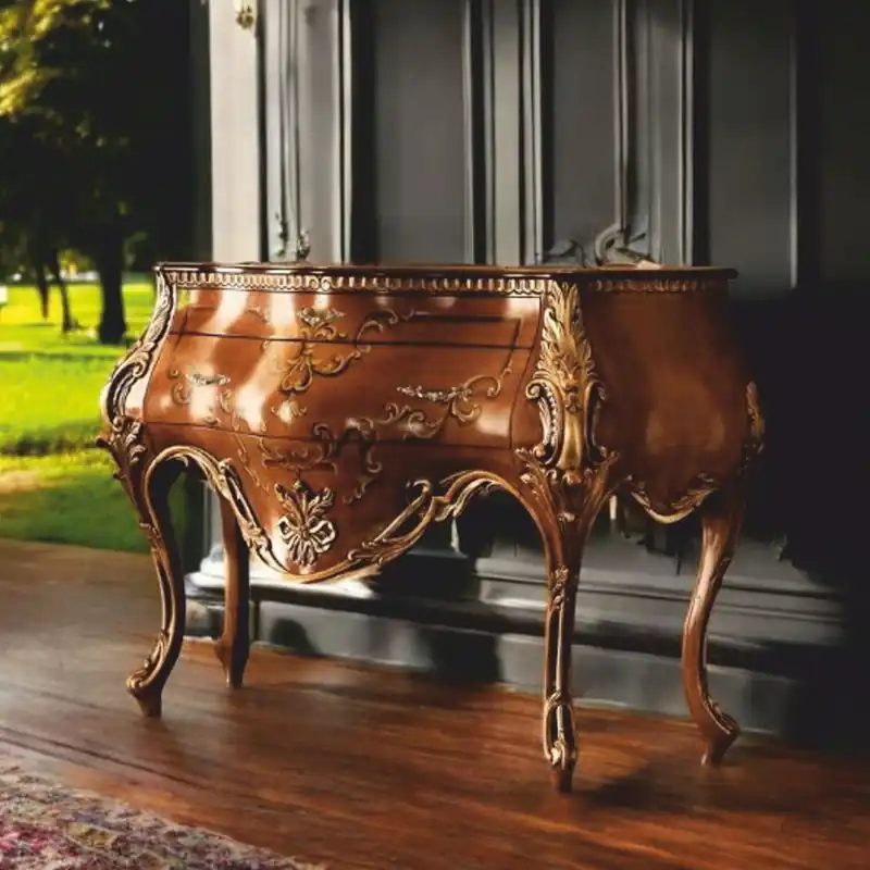 Sonderaktion Casa Padrino Luxury Baroque Chest of Drawers Brown / Gold 155 cm - Made in Italy