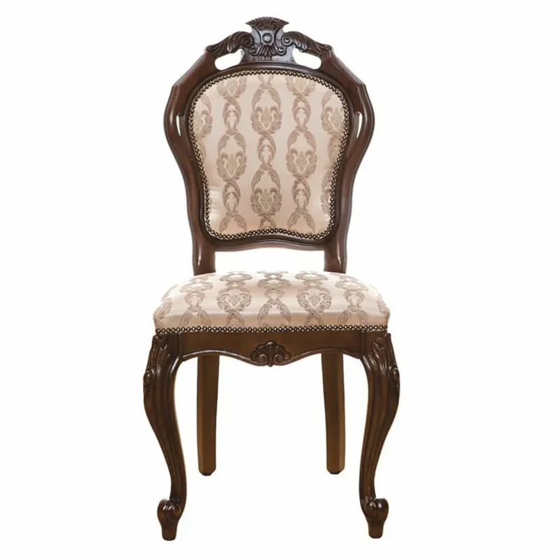 Aktuell Casa Padrino Luxury Baroque Dining Room Chair Beige / Dark Brown H. 107 cm - Baroque Furniture