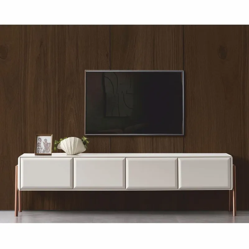 Neuheit Casa Padrino luxury cabinet with 4 doors white / brown 220 cm - Living room furniture