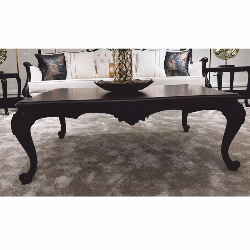 Casa Padrino luxury baroque coffee table dark brown 120 cm - Baroque furniture Jetzt Kaufen