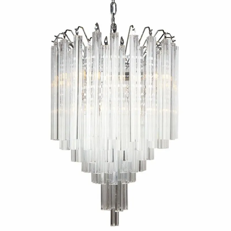Solange Der Vorrat Reicht Casa Padrino Glass Chandelier Silver Ø 55 x H. 58 cm - Living Room Chandelier