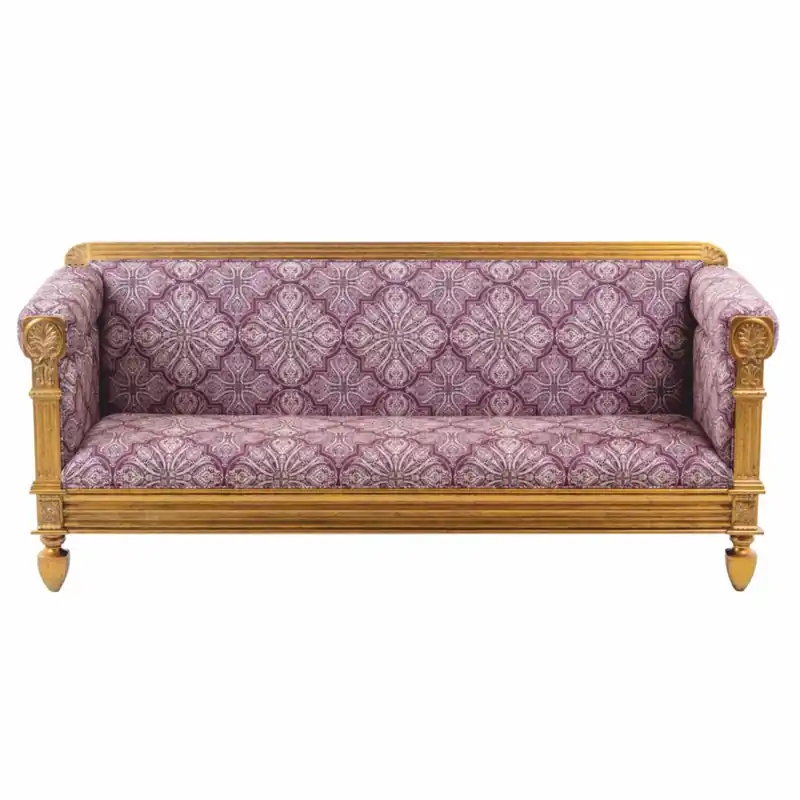 Casa Padrino Luxury Baroque Sofa Purple / Antique Gold 231 cm - Baroque Living Room Furniture Begrenztes Angebot