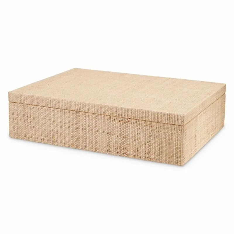 Neu Im Sortiment Casa Padrino Luxury Storage Box Natural 40 cm - Luxury Accessories