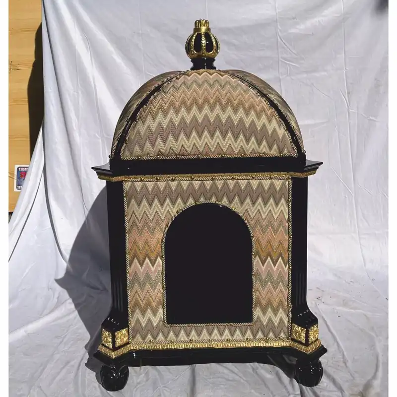 Pompöös by Casa Padrino Baroque Cat House Brown / Black / Gold - designed by Harald Glööckler Mega-Angebot