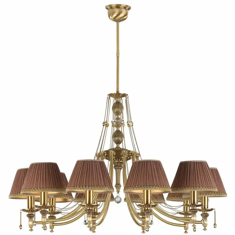 Top-Preis Casa Padrino Luxury Baroque Crystal Chandelier Brass with Patina / Dark Brown / Gold Ø 86 x H. 70 cm