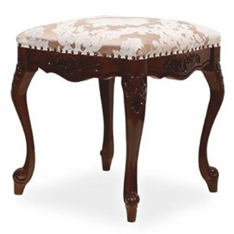 Sofort Bestellen Casa Padrino Luxury Baroque Stool Copper / White / Dark Brown - Baroque Furniture