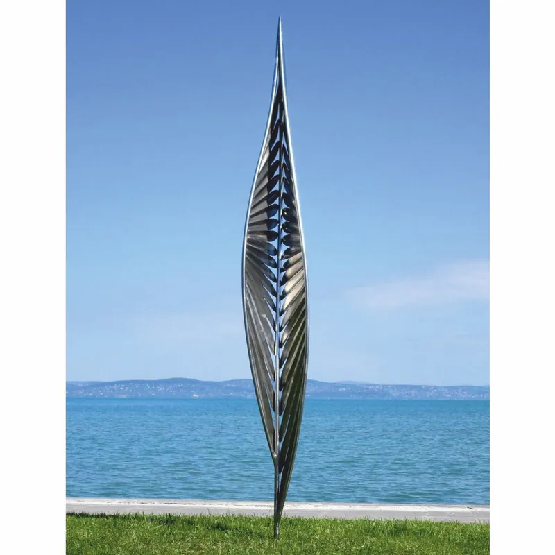 Casa Padrino Luxury Stainless Steel Garden Decoration Sculpture Silver H. 400 cm Beliebt
