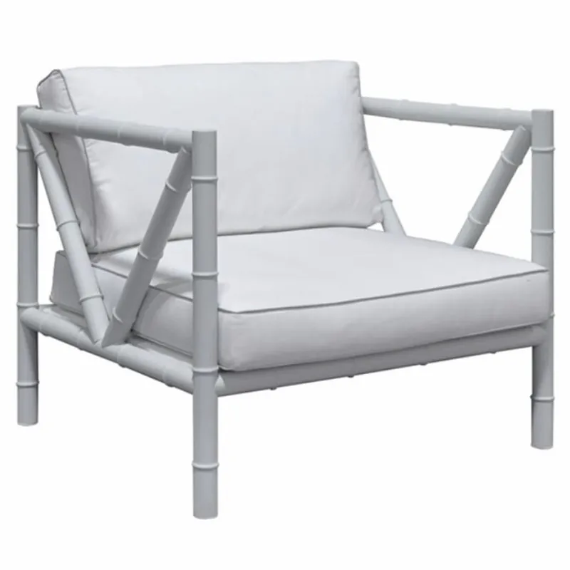 Preis Gesenkt Casa Padrino Luxury Wrought Iron Armchair Gray / White - Hotel & Garden Armchair