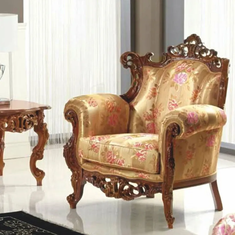 Casa Padrino luxury baroque living room armchair gold / brown - Made in Italy Nur Heute