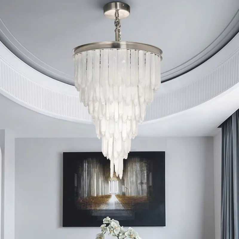 Casa Padrino Luxury Crystal Chandelier Silver Ø 60 x H. 75 cm - Luxury Interior Geprüft