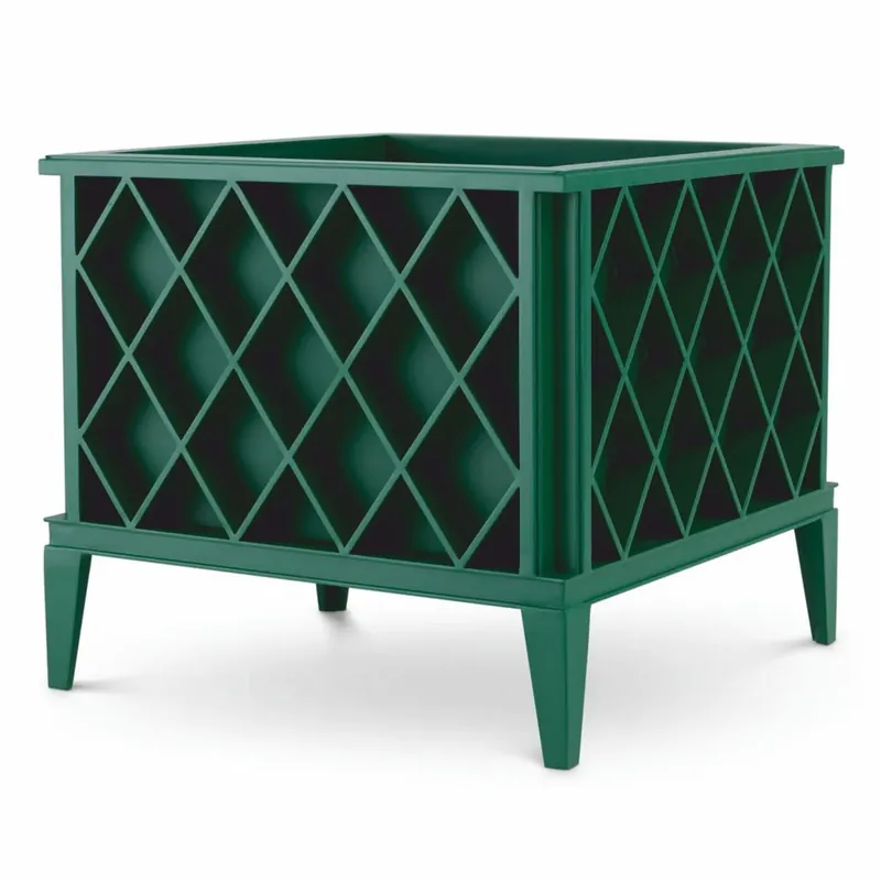 Super-Preis Casa Padrino vaso da fiori di lusso verde 76 x 76 x A. 69 cm - Decorazione da giardino