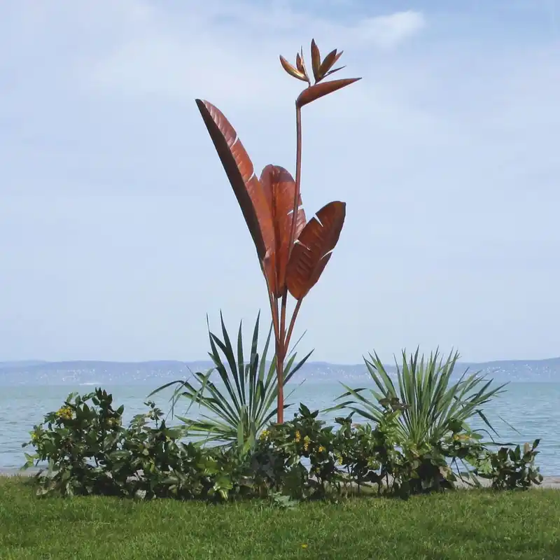 Direkt Vom Hersteller Casa Padrino scultura decorativa da giardino di lusso in acciaio pianta ruggine A. 205 cm
