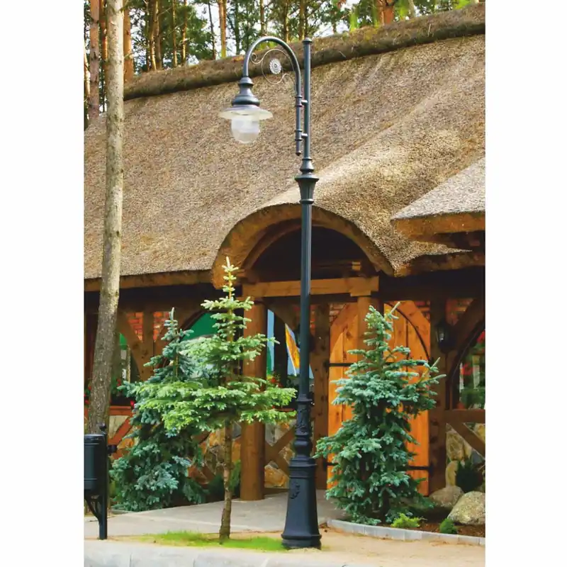 Wochenendangebot Casa Padrino lanterna da strada / lanterna da giardino Art Nouveau nero - Illuminazione esterna
