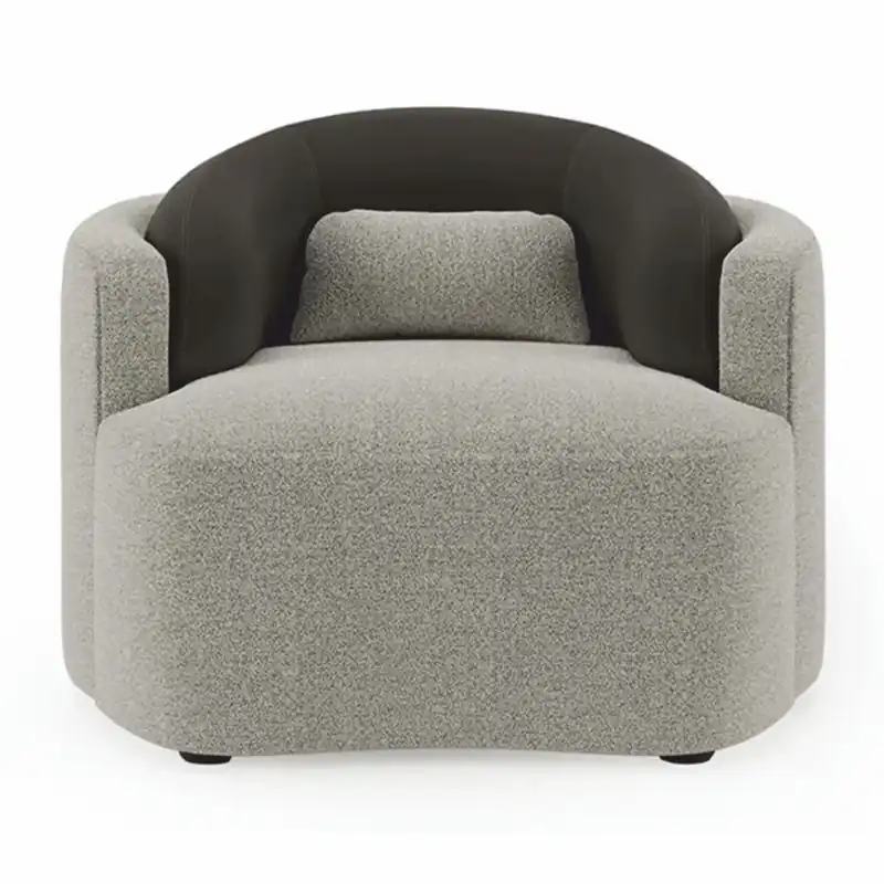 Casa Padrino poltrona di lusso grigio / nero 100 cm - Mobili per soggiorno e hotel Preisreduziert