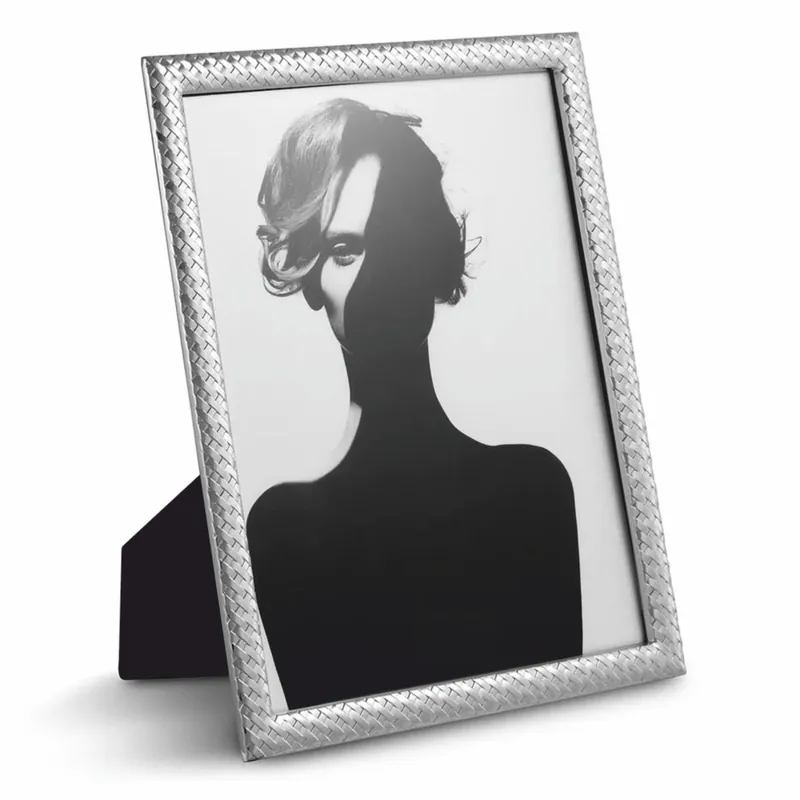 Geprüft Casa Padrino cornice per foto di lusso in metallo argento A. 28 cm - Accessori Decorativi
