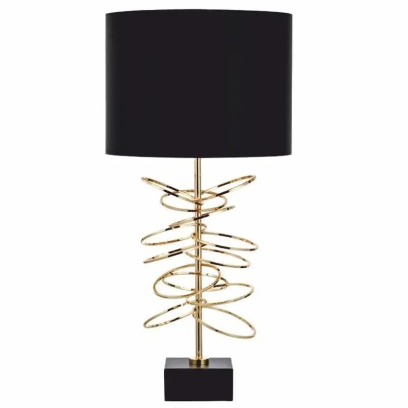Preiswert Casa Padrino lampada da tavolo di lusso oro / nero A. 71 cm - Lampade di lusso