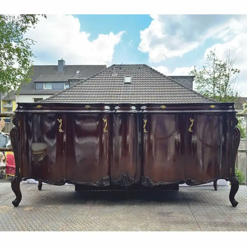 Kracherpreis Casa Padrino credenza barocco di lusso con 4 ante marrone scuro 240 cm - Mobili in stile barocco