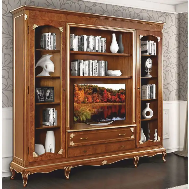 Geprüft Casa Padrino armadio per libri barocco di lusso marrone / oro 250 x A. 227 cm- Fatto in Italia