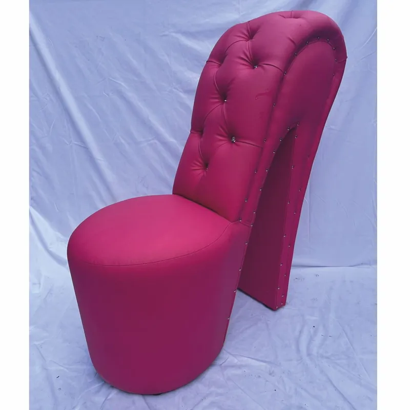 Neu Im Sortiment Casa Padrino poltrona di lusso con tacco alto in pelle artificiale con strass rosa A. 100 cm