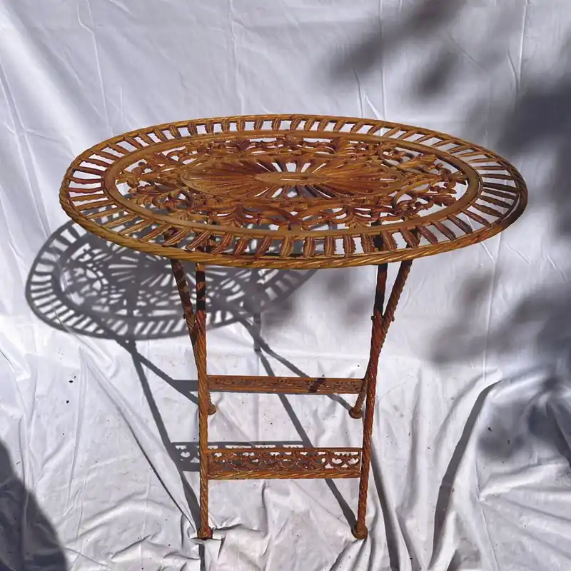 Beliebt Casa Padrino tavolo da giardino Art Nouveau ruggine 70 x 54 x A. 74 cm - Tavolo da pranzo da giardino pieghevole
