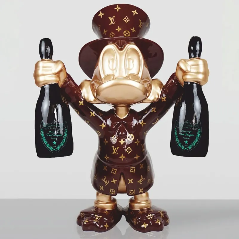 Beliebt Casa Padrino scultura decorativa XXL anatra marrone / oro / nero A. 170 cm - Grande figura decorativa
