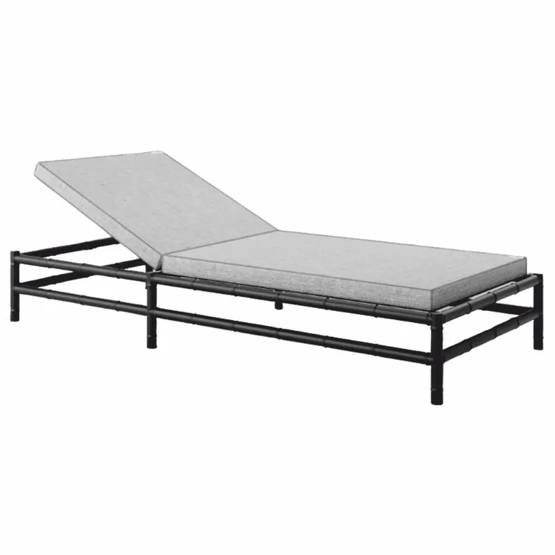 Casa Padrino lettino da giardino di lusso nero / grigio 210 cm - Mobili per hotel e giardino Top-Preis