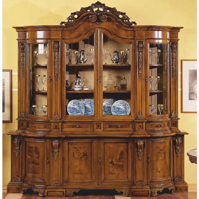 Casa Padrino vetrina barocco di lusso marrone 241 x A. 255 cm - Mobili barocchi - Fatto in Italia Abverkauf