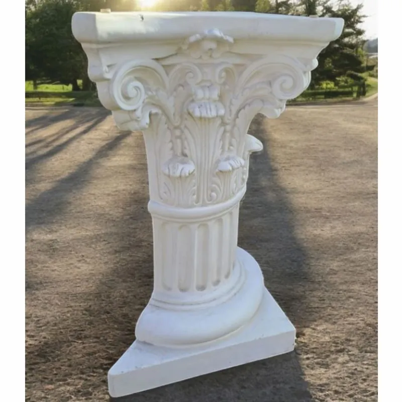 Casa Padrino colonna barocco bianco A. 78 cm - Magnifica decorazione per giardino e patio Markenprodukt