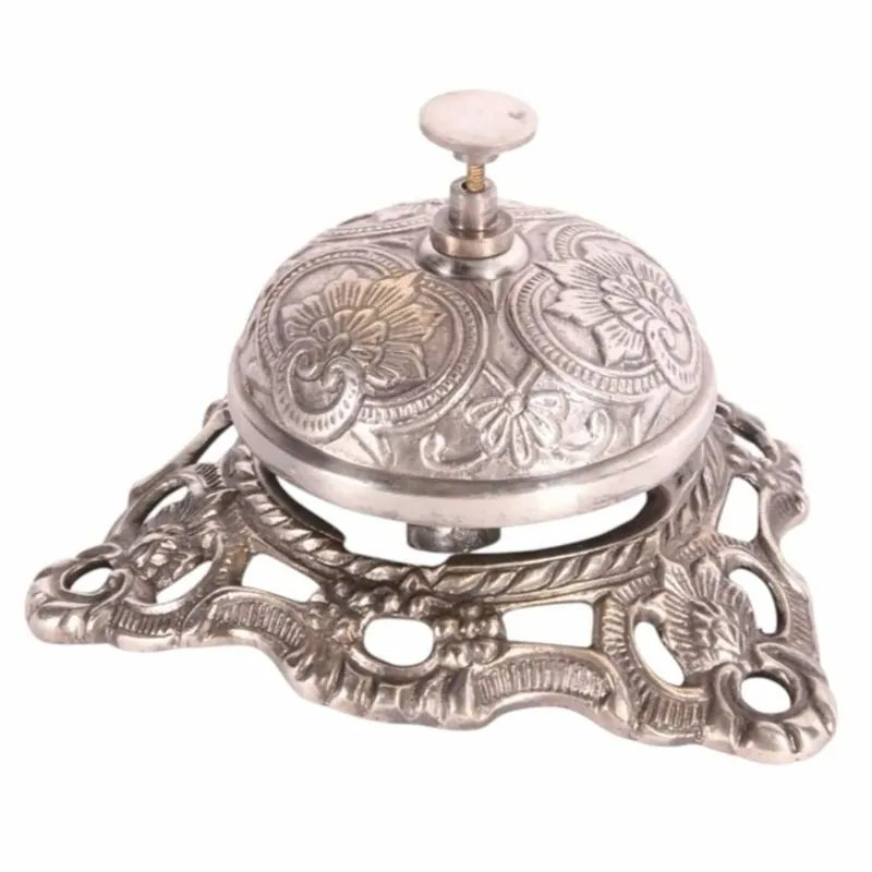 Bestseller Casa Padrino campanello da tavolo barocco argento 13 cm - Accessori per hotel e ristoranti