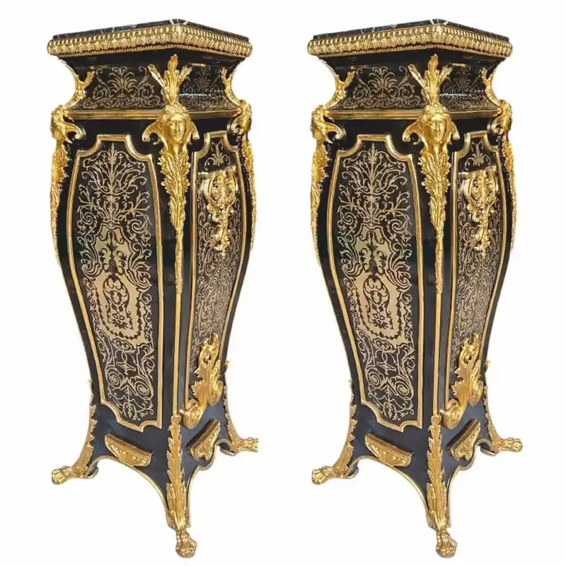 Casa Padrino set di colonne barocche nero / oro A. 125 cm - Magnifici mobili barocchi Expressversand