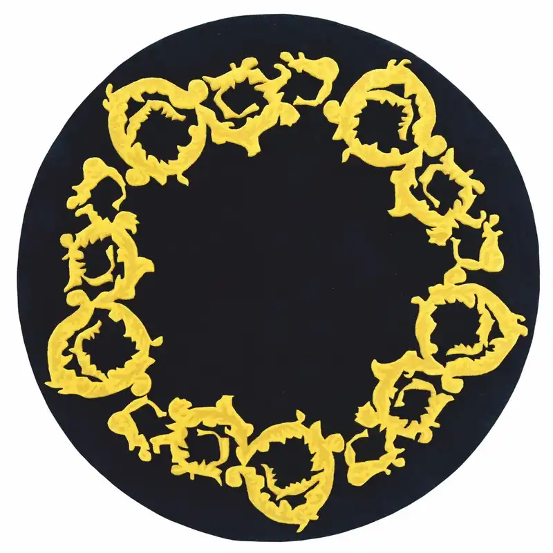 Casa Padrino Tappeto di Lusso Nero / Oro - Varie Misure - Interni di Lusso Aktuell