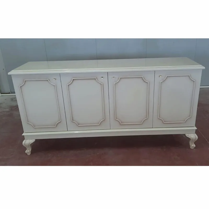 Casa Padrino credenza barocco di lusso con 4 ante crema / grigio 210 cm - Mobili barocchi Wochenendangebot