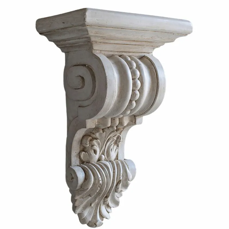 Casa Padrino consolle da parete barocco di lusso bianco antico A. 50 cm - Fatto in Italia Heißes Angebot