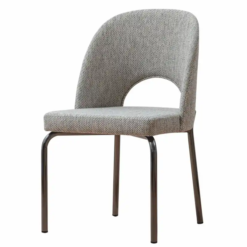 Casa Padrino sedia da pranzo di lusso grigio / nero A. 87 cm - Mobili per la sala da pranzo Kracherpreis