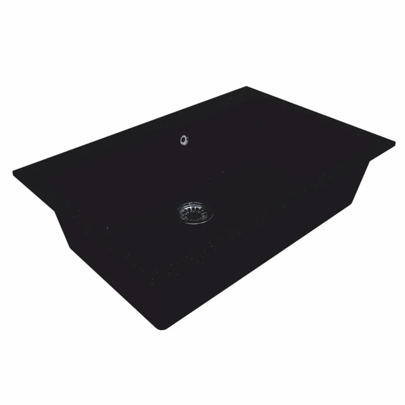 Sonderangebot Casa Padrino lavello di lusso in pietra naturale nero 76 cm - Accessori da cucina