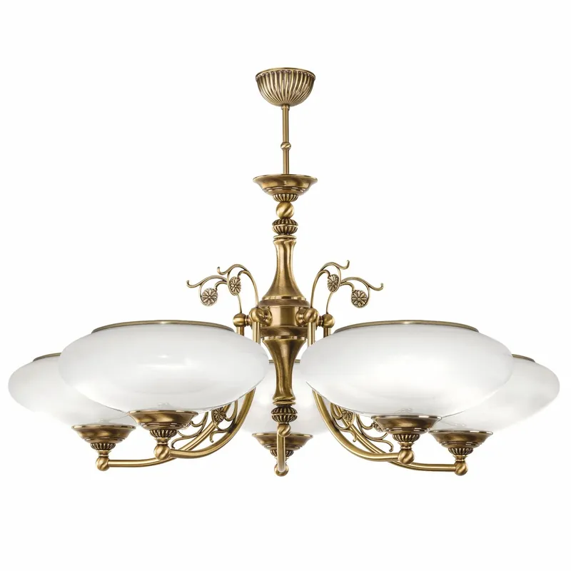 Sichere Zahlung Casa Padrino lampadario barocco di lusso ottone con patina / bianco Ø 72 x A. 70 cm