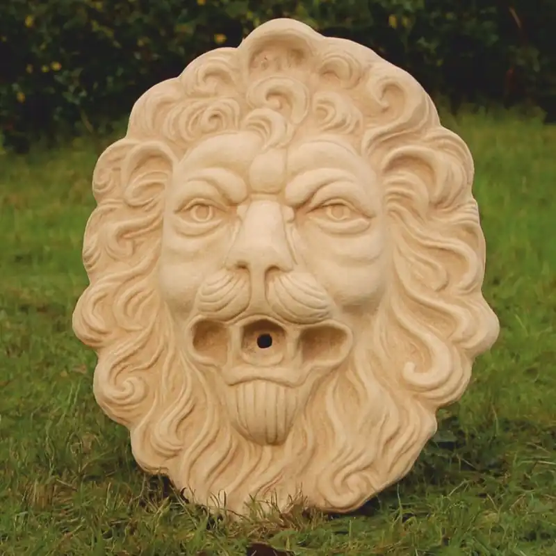 Casa Padrino gargoyle rilievo murale de decorazione da giardino barocco testa di leone beige A. 43 cm Preisreduziert