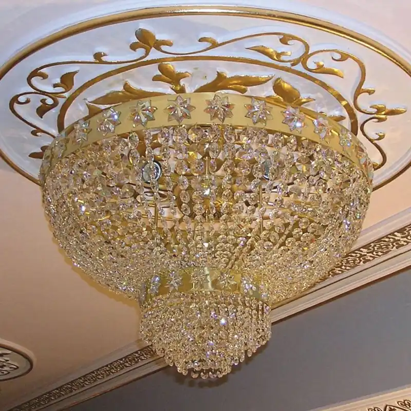 Casa Padrino lampada da soffitto barocco di lusso con cristallo oro Ø 80 cm Direktkauf
