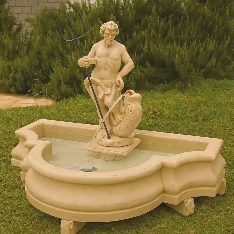 Casa Padrino Fontana Barocco Beige 138 x 88 x A. 107 cm - Fatto in Italia Preisreduziert