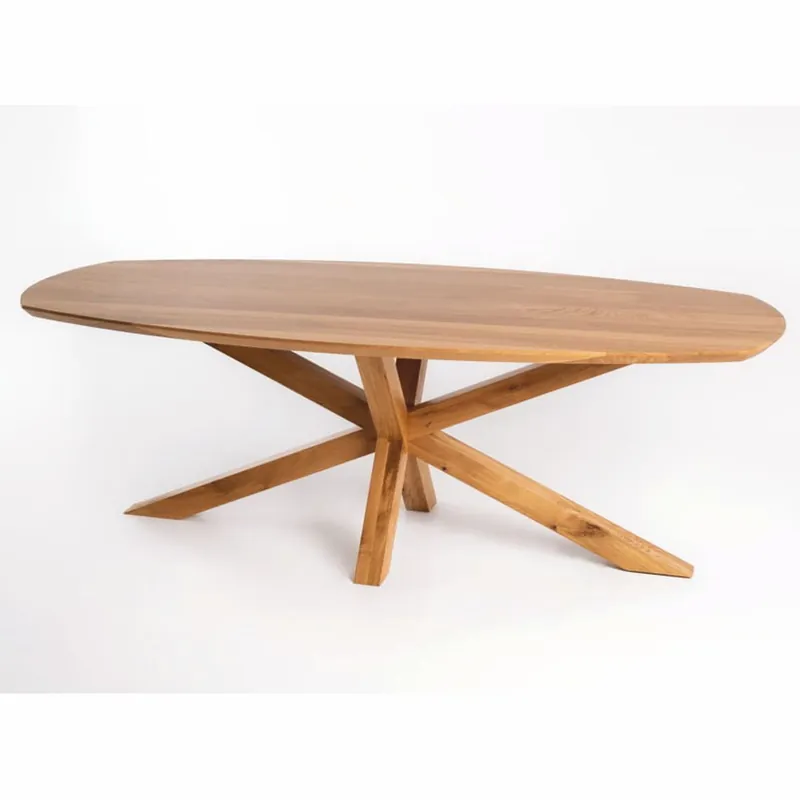 Letzte Chance Casa Padrino tavolo da pranzo di lusso in legno massello naturale 180-330 cm - Allungabile