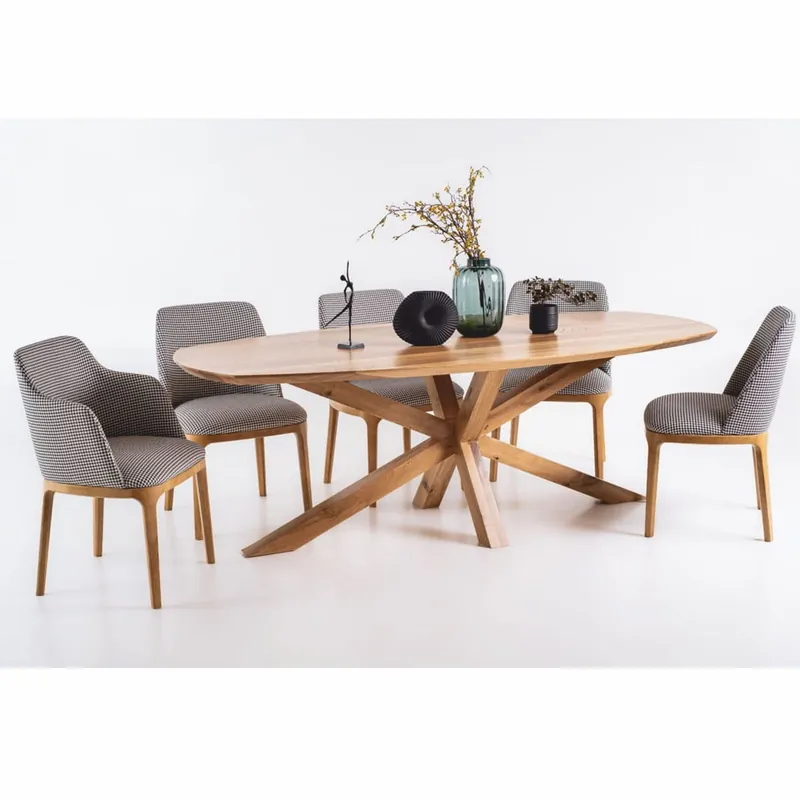 Casa Padrino set da pranzo di lusso - 1 Tavolo da pranzo allungabile e 8 Sedie - Mobili per sala da pranzo Super-Preis
