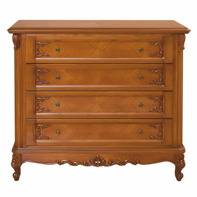 Markenprodukt Casa Padrino cassettone barocco di lusso marrone 120 cm - Mobili per camera da letto barocco