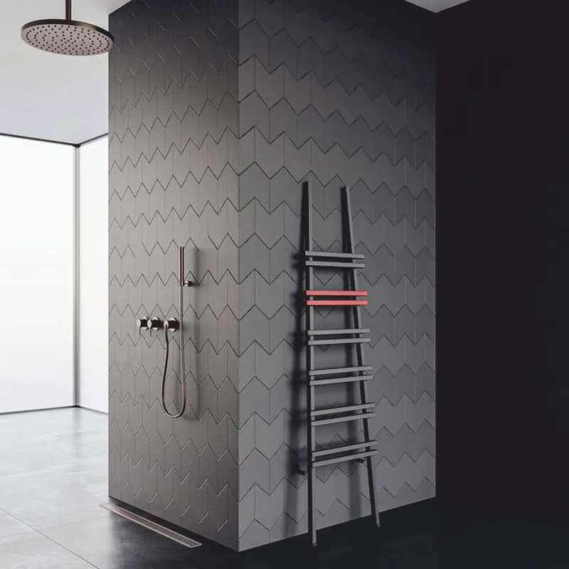 Sofort Bestellen Casa Padrino scaldasalviette di lusso grigio / rosso A. 200 cm - Accessori da bagno