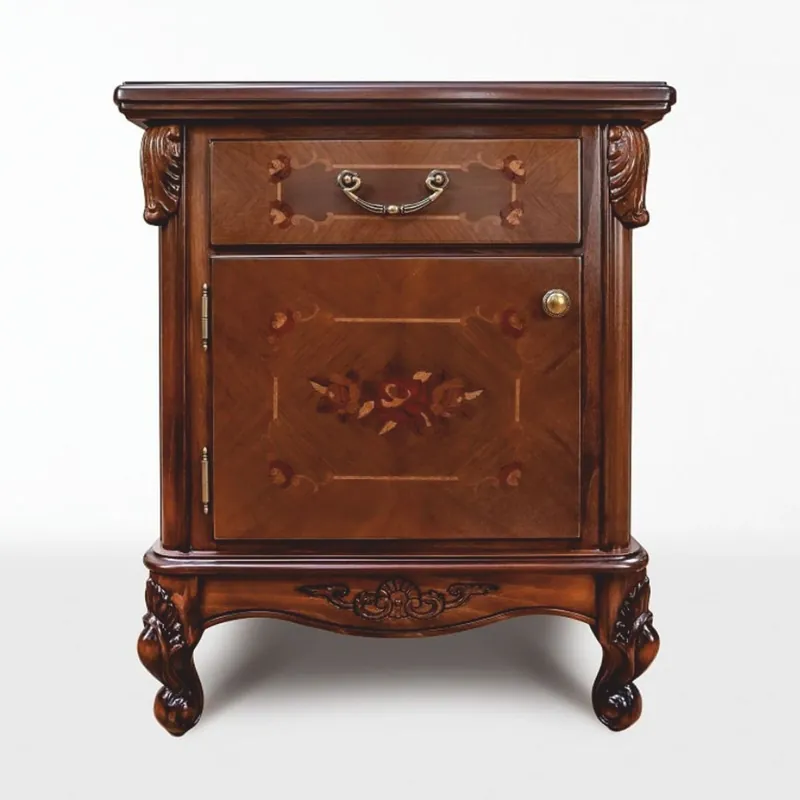 Angebot Casa Padrino Comodino Barocco di Lusso Marrone Scuro A. 72,5 cm - Mobili Barocchi