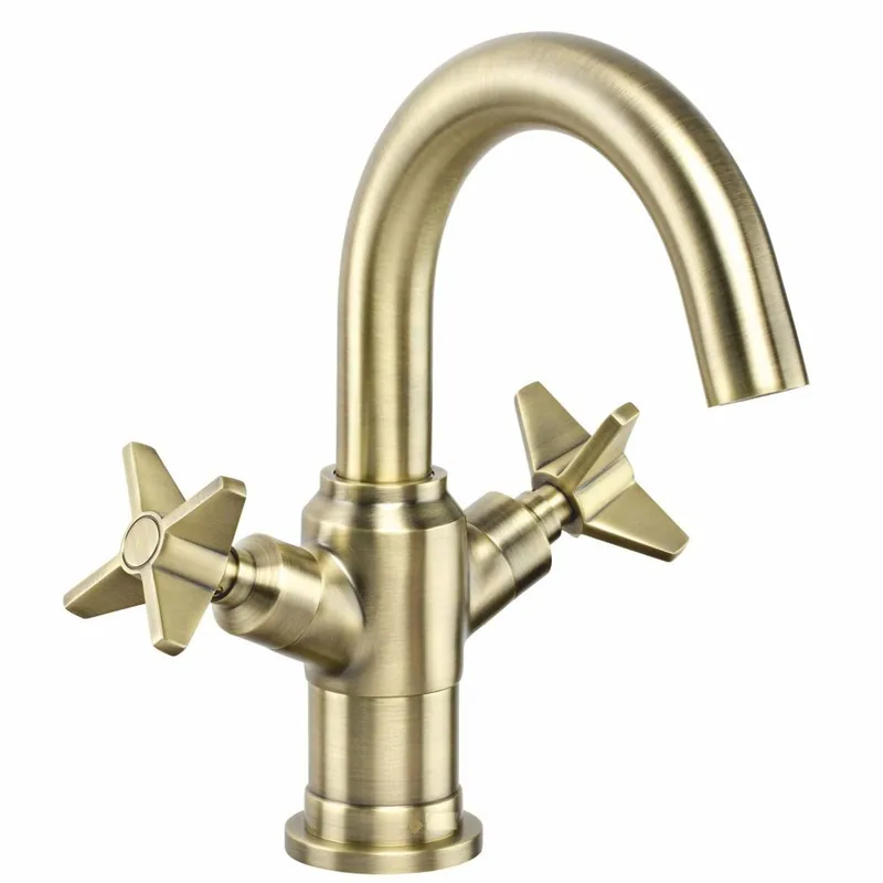 Geprüft Casa Padrino rubinetto per lavabo Art Nouveau ottone A. 21,4 cm
