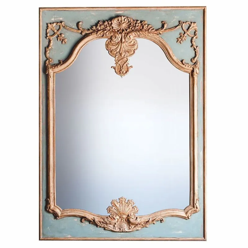 Aktuell Casa Padrino Specchio Barocco di Lusso Verde / Grigio / Oro Antico A. 158 cm - Fatto in Italia