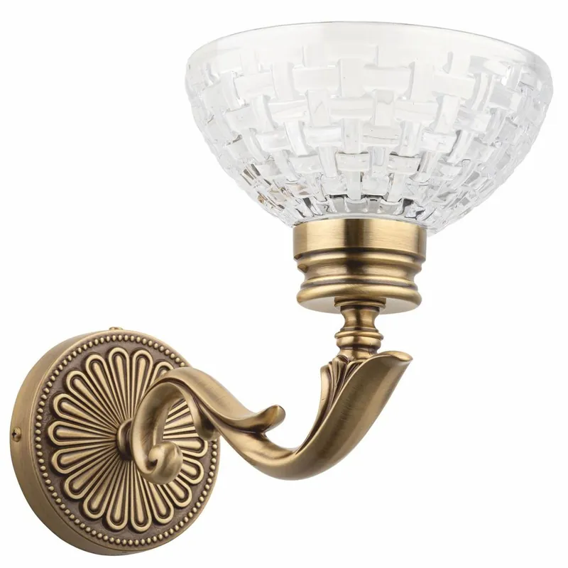 Casa Padrino lampada da parete barocco di lusso ottone con patina A. 22 cm - Lampade barocche Preiswert
